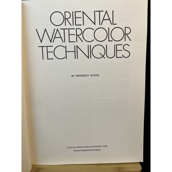 Oriental Watercolor Techniques By Frederick Wong Softcover 1983 First Printing - Picture 7 of 12